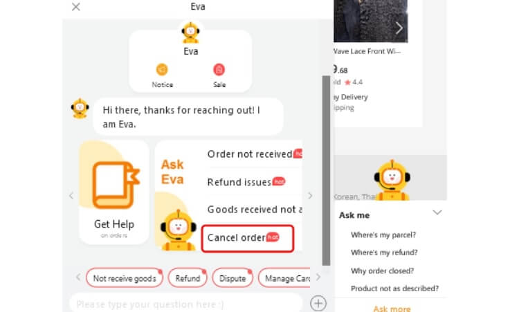 how to change or cancel an order on aliexpress
