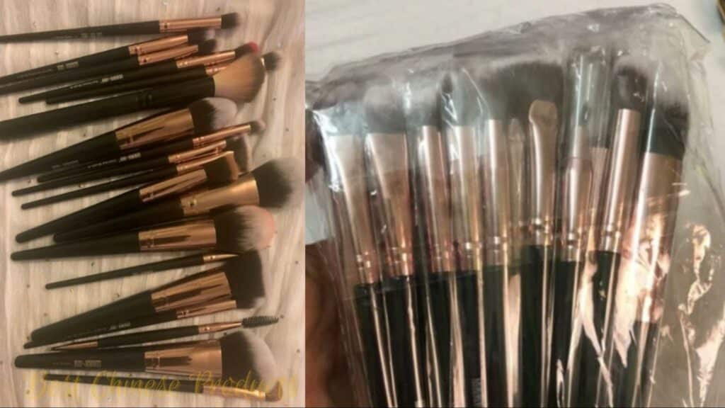 Shein 18pcs soft makeup brush set