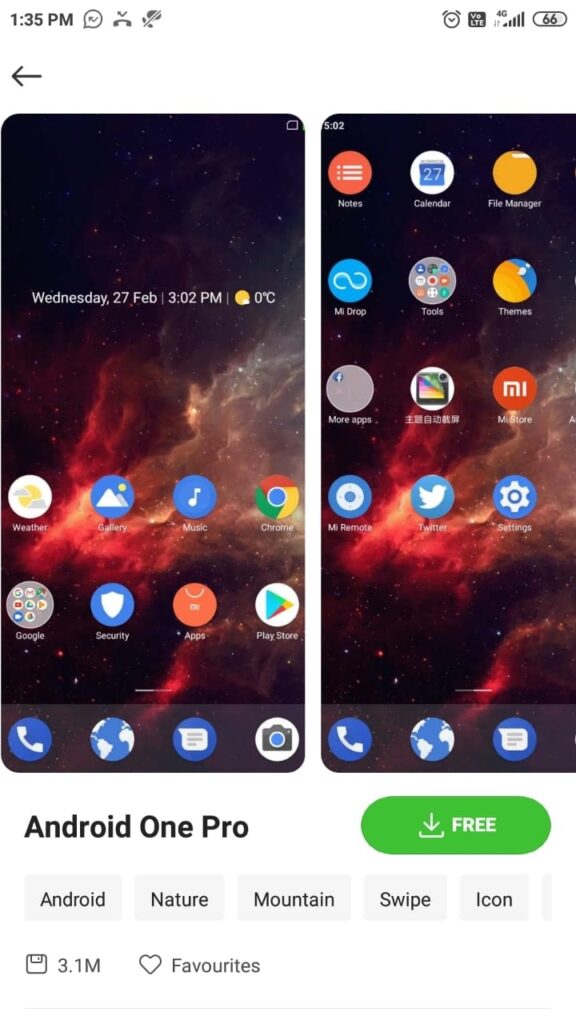 Android P tema xiaomi