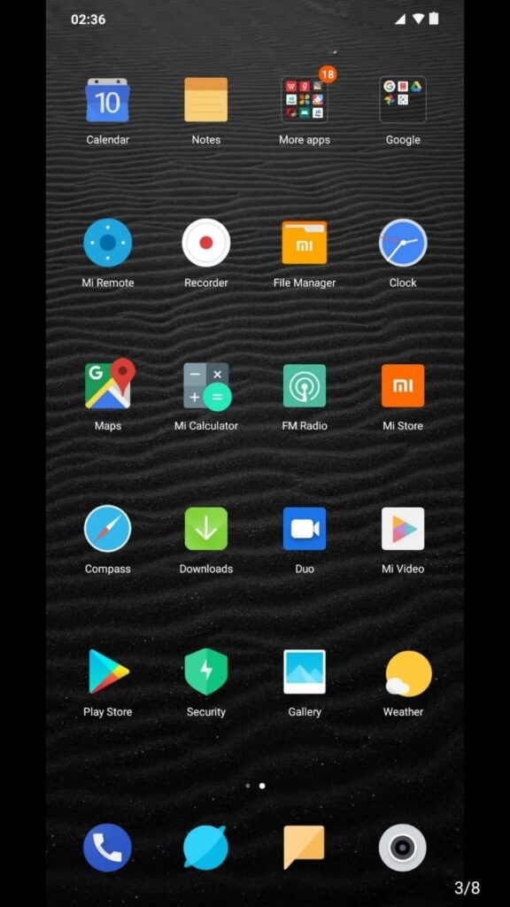 android een mi pictogram thema