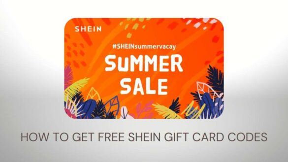 Pode receber gratuitamente os códigos dos cartões de oferta de shein