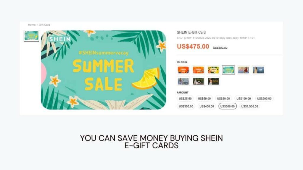 How to get Shein gift card codes