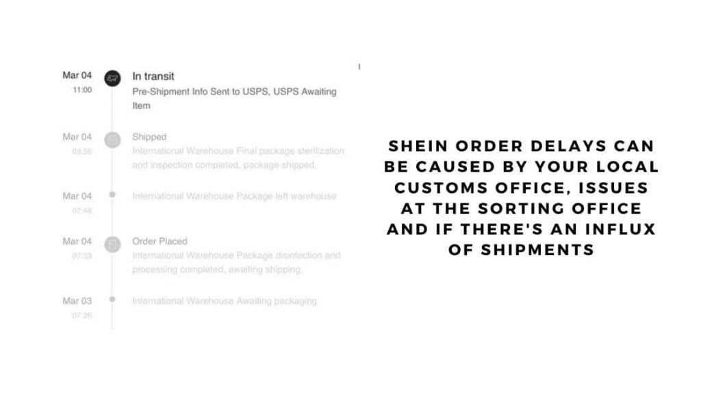 Shein order stuck in customs what to do