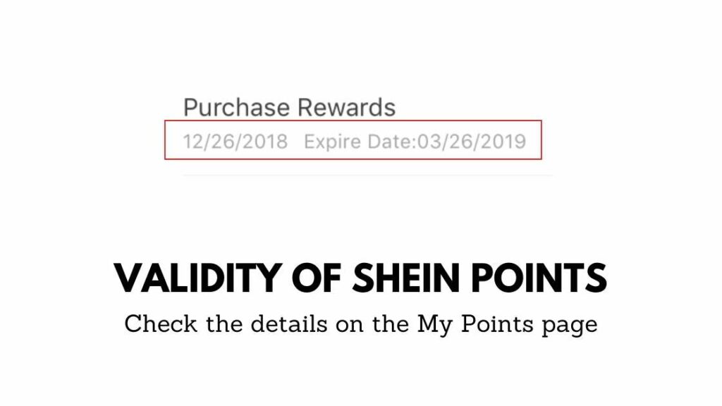 how to check validity of shein points