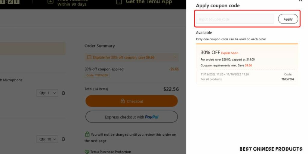 How to Use Temu Coupon Codes