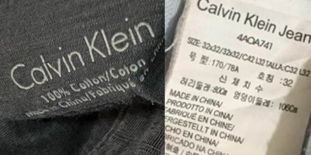 Où Calvin Klein est-il fabriqué ?