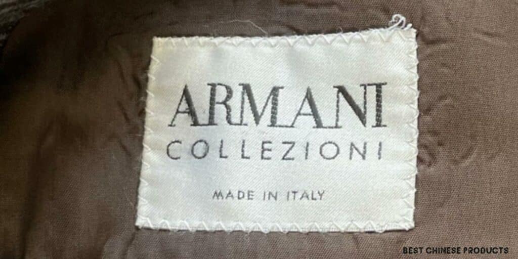 Où est fabriqué Armani