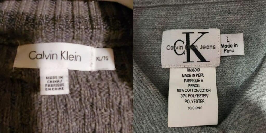 Où Calvin Klein est-il fabriqué ?