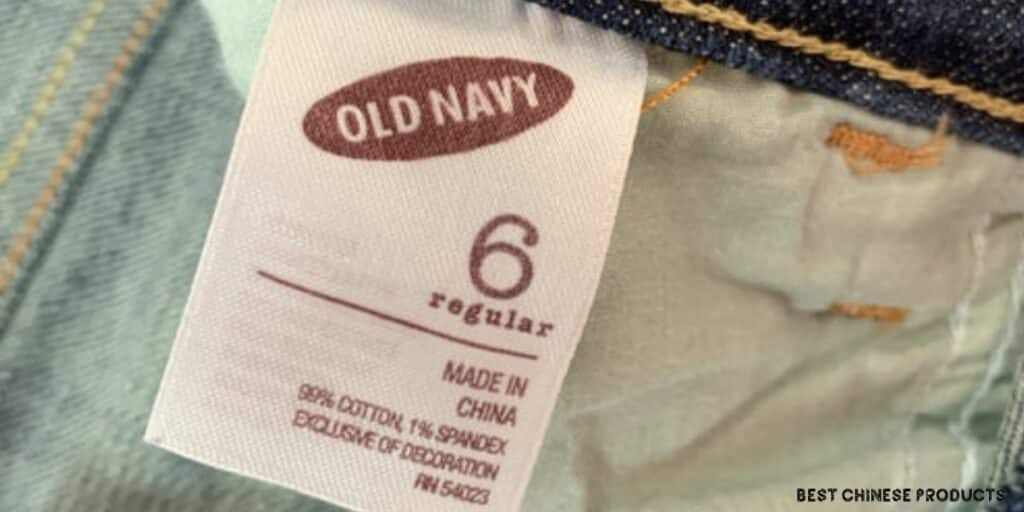 Os jeans da Old Navy são fabricados nos EUA?
