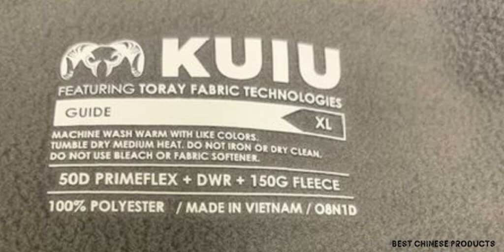 KUIU Fabricado en Vietnam