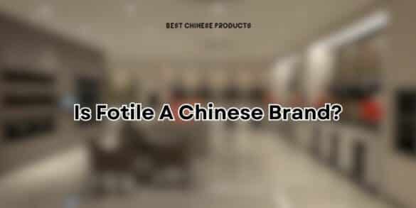 Is Fotile A Chinese Brand