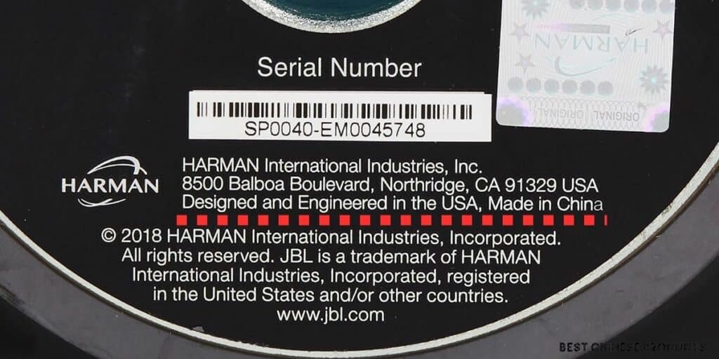 Where are JBL Products Manufactured?