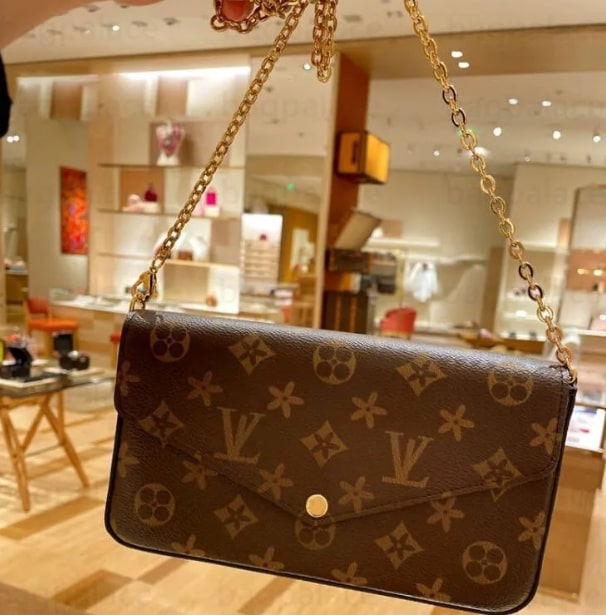 lv felicie pochette dupe with strap