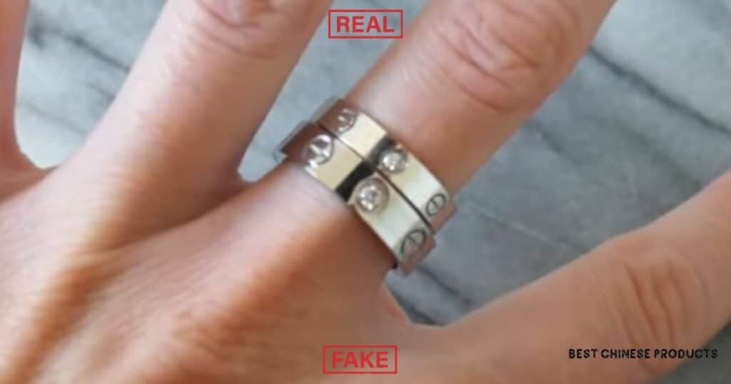 Real vs Fake Cartier Love Ring Measurement