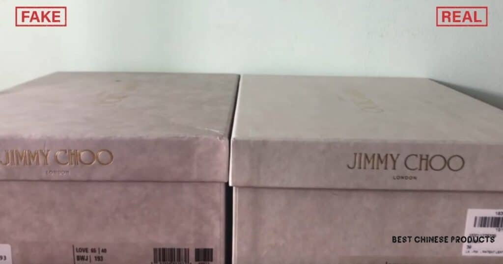 Real vs Fake Jimmy Choo Shoes - Shoe Box